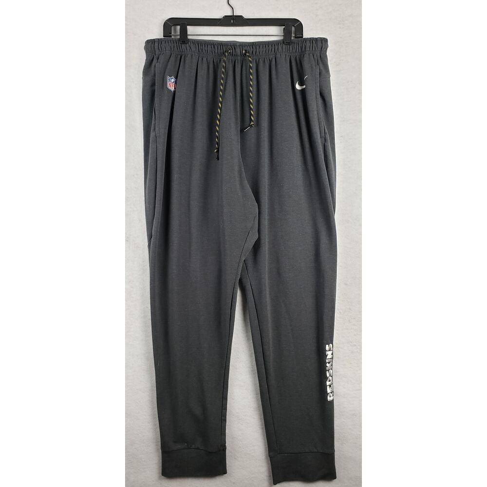 Nike Mens XXL NFL On Field Washington Redskin Jogger Sweatpants Black Loungewear